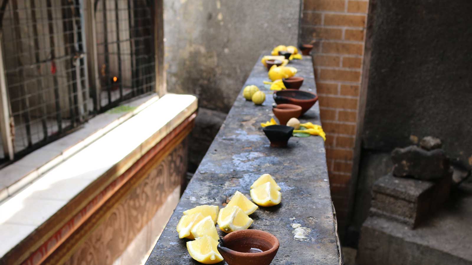 Cooking in a temple